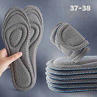 Устілки антибактеріальні з ефектом пам'яті Memory Insoles Gray Розмір 37-38