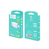Адаптер живлення DENMEN DC01V + кабель Micro USB (5V/2.1A/1USB), фото 3