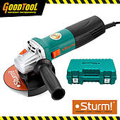 Шліфмашина кутова (болгарка) 125мм Sturm AG9012TEC + Кейс