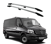 Рейлинги на Mercedes SPRINTER 901\906 LONG дуги на крышу хром палка (пластиковые наконечники)