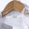 Палантин на голову в храм / до церкви (хустка, накидка на голову на хрещення, на вінчання) білого кольору, фото 3