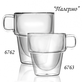 Чашка "Палермо" 280 мл із подвійними стінками Helios 6763
