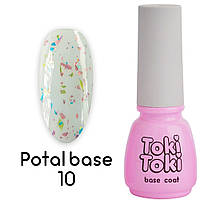 База для нігтів із частинками фольги (поталь) Toki-Toki Potal 5 мл No10