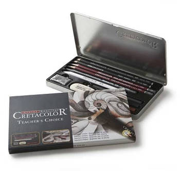 Олівці Cretacolor Teachers Сhoice у наборі 11 предметів, металева коробка 40032