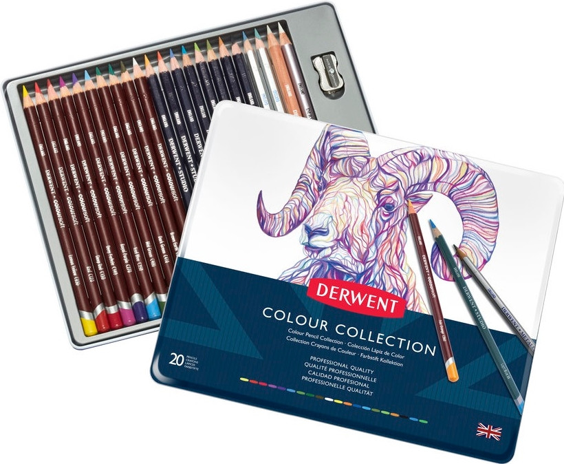 Олівці набір 24цв. Derwent Colour Collection в мет.кор.D-0700212
