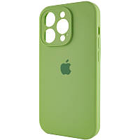 Силиконовый чехол Silicone Case Full Camera для iPhone 14 Pro Mint