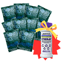 10 шт. Сухий душ Shower Pack з водою + Суштар У ПОДАРУНОК