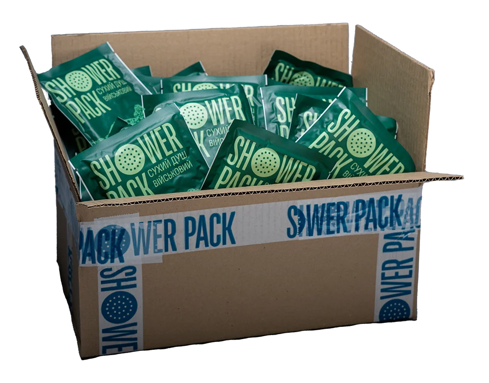 ОПТ ( 100 шт.) сухий душ військовий SHOWER PACK