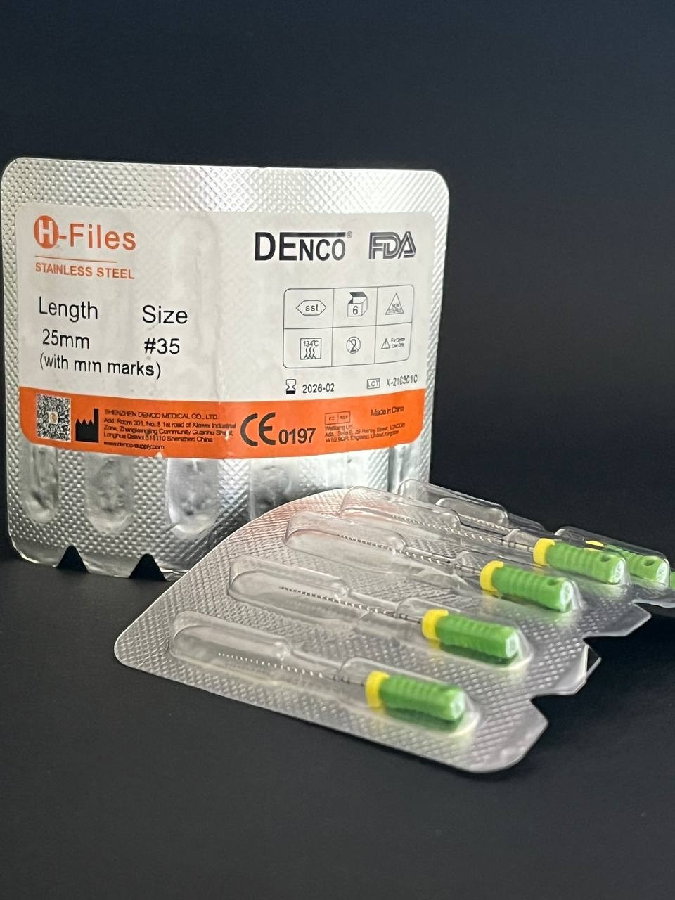 Н файли (6 шт) 25 мм No 35 DENCO