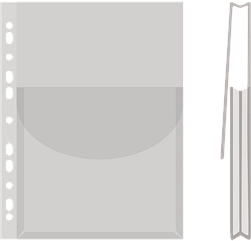 Файл для документів А4 170мкм глянц з клапаном