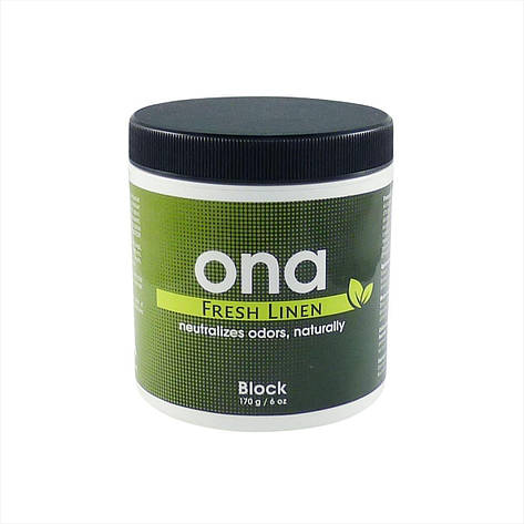 Нейтралізатор запаху ONA Block Fresh Linen 170гр, фото 1