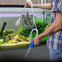 Сифон для чистки аквариума - длина 135см, пластик