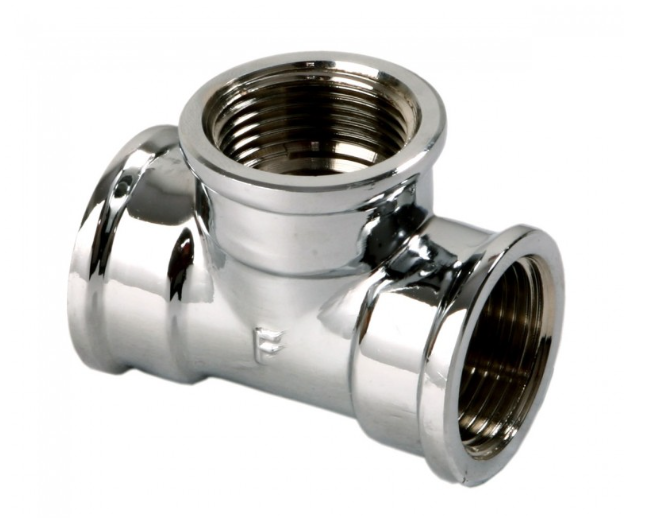 Трійник хромований 3/4" FERRO