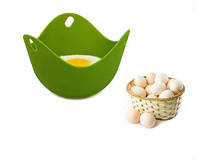 Формочка для яиц пашот салатовая - размер 9*6,5см, силикон