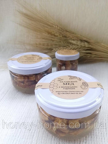 Мед акации с грецкими орехами 140г (ID#1882938255), цена: 65 ₴, купить ...