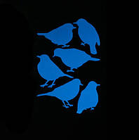 Светящаяся наклейка "Птички" - 10*15см (поглощают свет и светятся в темноте)