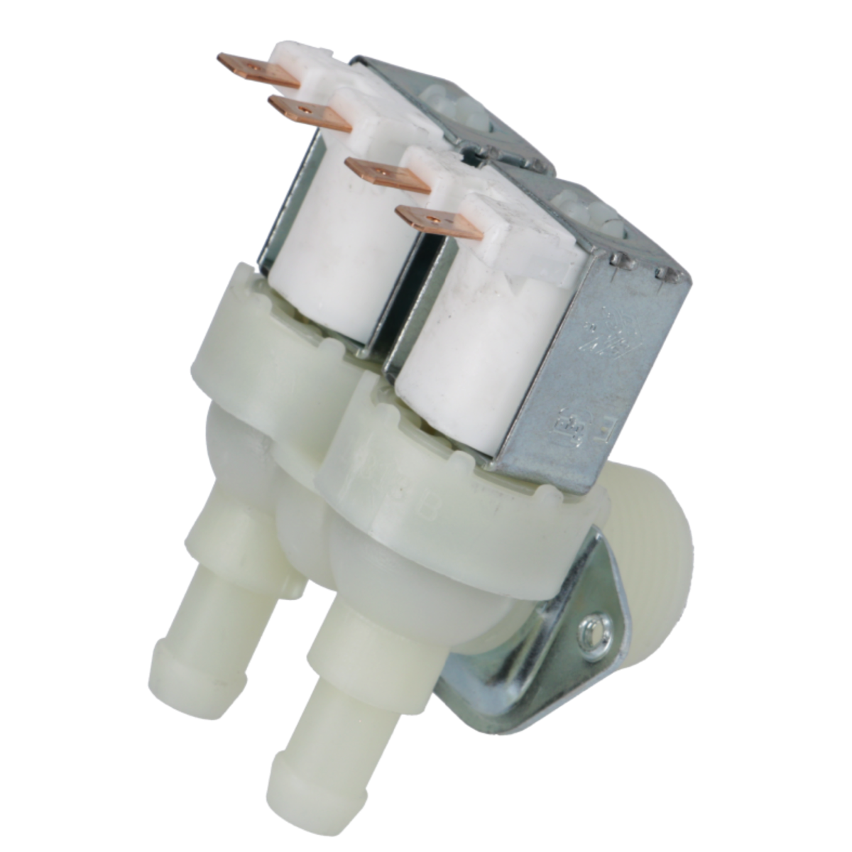 Клапан (0.8 літр/хв 230V) подвійний для льодогенератора Brema, Electrolux, Kastel, NTF та ін.