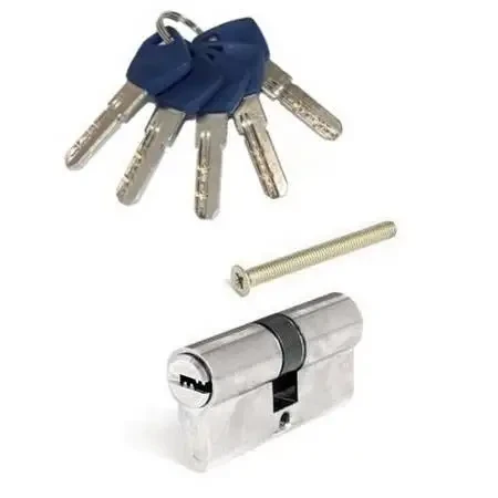 Циліндровий механізм APECS EM-60-NI нікель 5 лазерних ключів