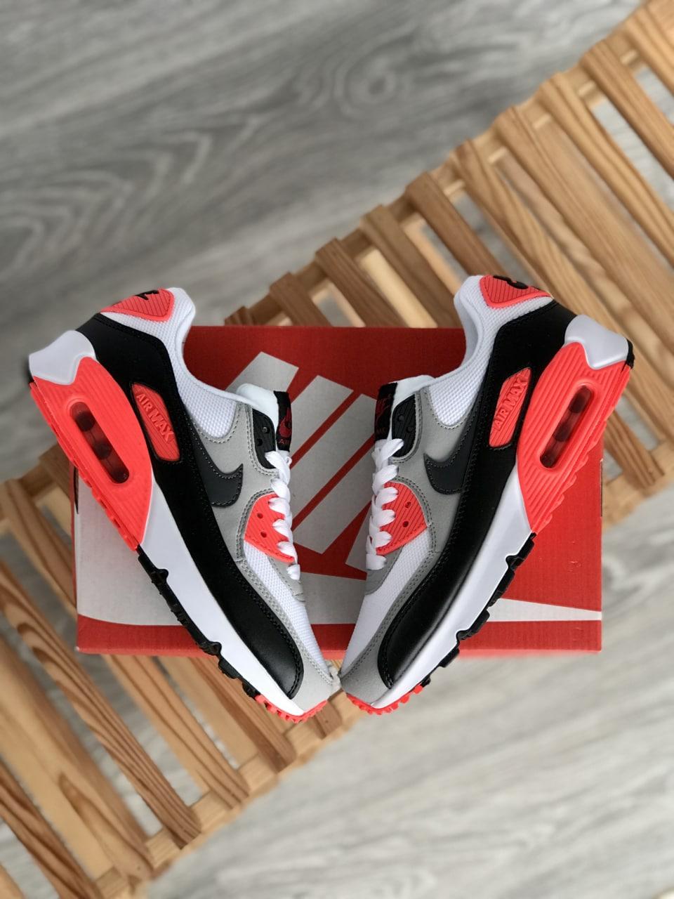 Grey red air max sales