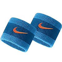 Напульсники Nike Swosh Wristbands 2 шт. (1 пара) на руку для спорта, игр, тренировок (N.000.1565.446.OS)