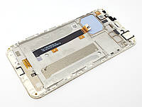 С дефектом. Дисплей Asus ZenFone 3 Max ZC553KL модуль белый Сервисный оригинал с разборки (засвет)