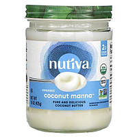 Nutiva, Манна кокосовая, пюре из кокоса, 425 грм.