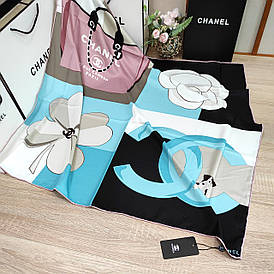 Хустка шовкова C.H.A.N.E.L з ручною підшивкою