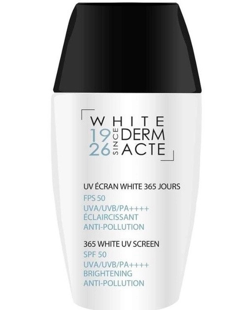 Освітлюючий захисний крем 365 днів SPF 50 UVA/UVB PA ++++ White Derm Acte 365 White UV Screen