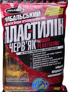 Пластилін насадковий Megamix Черв'як 0,5 кг