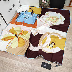 Хустка шовкова C.H.A.N.E.L з ручною підшивкою