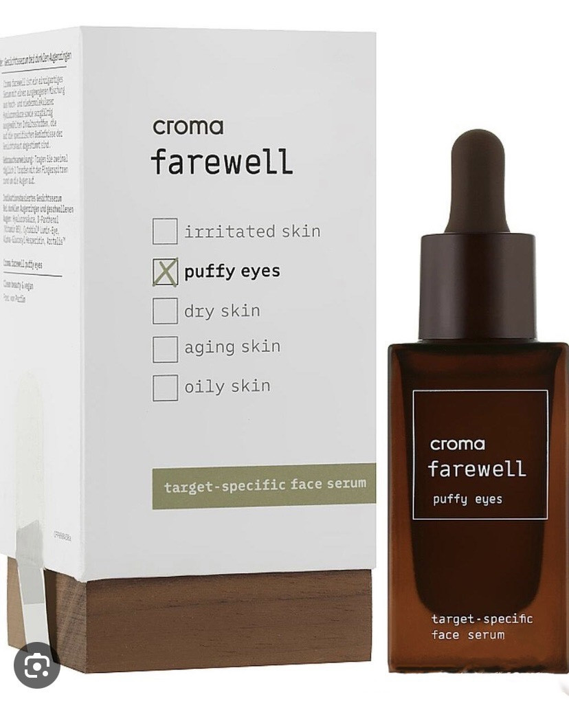 Сироватка для ділянки навколо очей Croma Farewell puffy eyes, фото 1