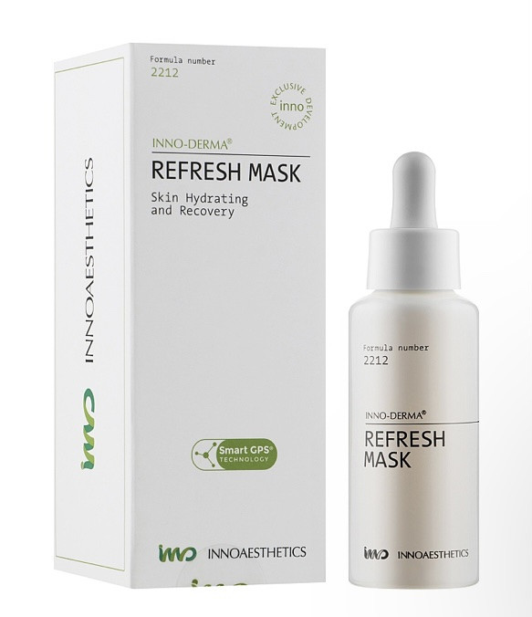 Освіжаюча та заспокійлива маска-сироватка для обличчя Innoaesthetics Refresh Mask