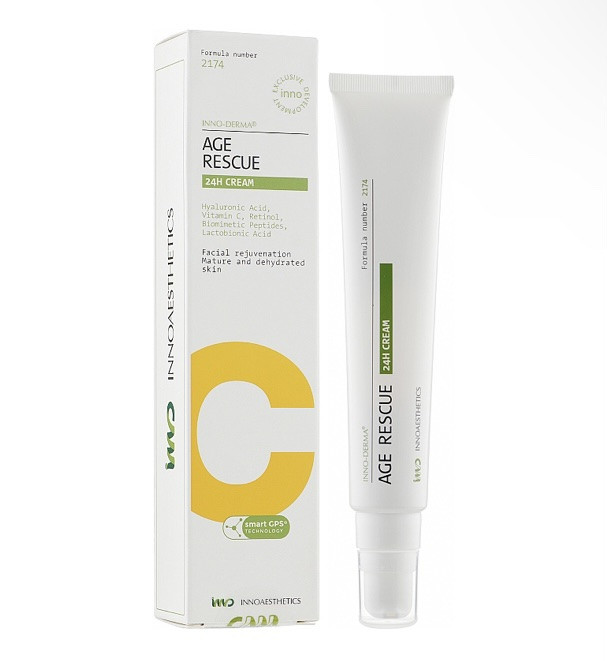 Активный антивозрастной крем для лица Innoaesthetics Age Rescue 24H Cream, фото 1