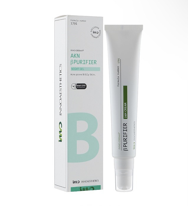 Нічний гель для терапії акне Innoaesthetics AKN βPurifier Night Gel