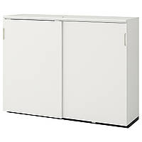 Шкаф с раздвижными дверцами ИКЕА ГАЛАНТ белый, 160x120 см 303.651.35