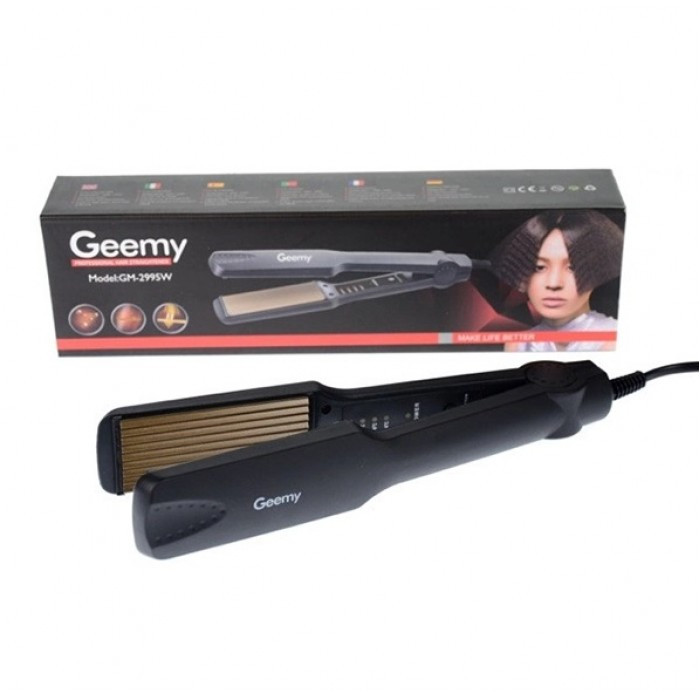 Плойка гофре Geemy GM 2995W з турмаліновим покриттям, фото 1