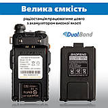 Рація Baofeng UV-5R MK3 5W, Li-ion 1800 мА·год UHF/VHF + Ремінець для рації Mirkit, фото 3