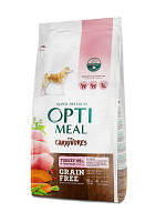 Беззерновой сухой корм Optimeal с индейкой и овощами для взрослых собак всех пород 10 кг
