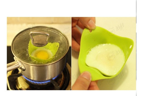 Силиконовая формочка для яиц пашот желтая - размер 9*6,5см, силикон - фото 6 - id-p1887664801