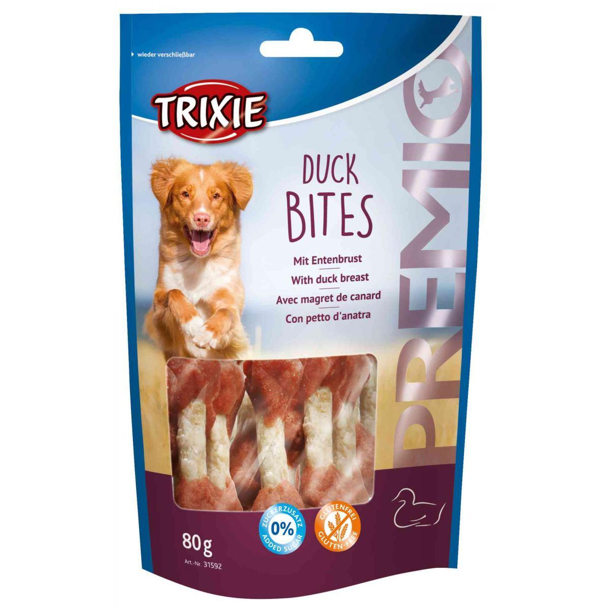 Ласощі для собак кісточки з качкою Trixie Premio Duck Bites 80 г, фото 1