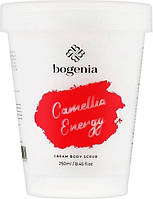 Крем-скраб для тела "Энергия ромашки" - Bogenia Cleansing Cream Body Scrub Camellia Energy 250ml