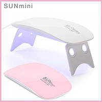 Уф лампа для гель-лака Uv led sun mini Ультрафиолетовая сушка для ногтей на 6 вт