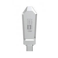 Флеш-накопитель XO U50 128GB Type-c to USB OTG Silver