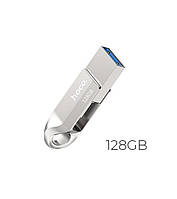 USB Флешка 2в1 128GB Type-C/USB 3.0 для телефона, компьютера HOCO Wise USB3.0 UD8 Серый