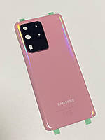 Задняя крышка Samsung Galaxy S20 Ultra G988B со стеклом камеры, цвет - Розовый