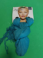 Шарф бирюзовый женский - размер шарфа приблизительно 170*65см, 100% полиэстер
