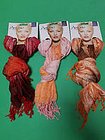 Шарфы женские набор из 3-х штук (оранжевый, розовый, красный) - размер шарфа приблизительно 160*60см