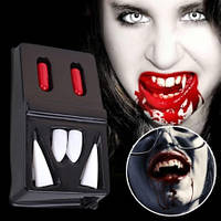 Зубы вампира + искусственная кровь, пластик