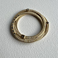 Пряжка Кольцо с камнями Золото 60мм Металлическая