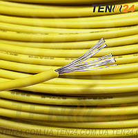 Провод силиконовый термостойкий SIL-0.2-YELLOW (24AWG) желтого цвета